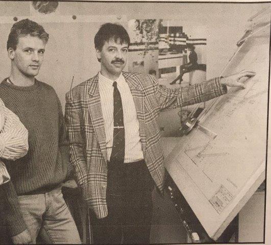 Cees Duijn en John van der Kolk eind jaren 80