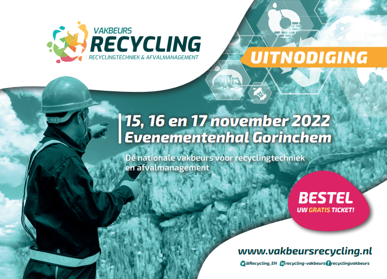 Vakbeurs Recycling 2022 is een perfect moment voor de lancering van onze samenwerking rondom het duurzaam verwerken van medisch afval.